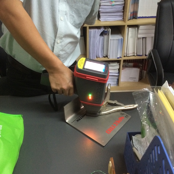 手持式光谱仪做样