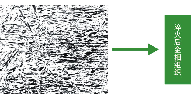 淬火后金相组织(500&times;)
