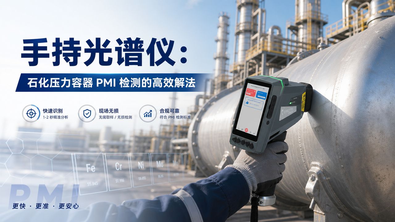 手持光谱仪：石化压力容器 PMI 检测的高效解法